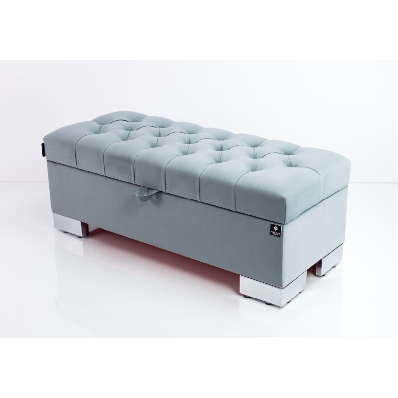 Tufted Storage Bench Chesterfield Q-4 Piano 11